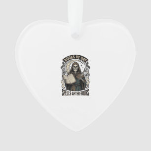 Halloween Accountant Witch Vintage Reaper Design_1 Ornament