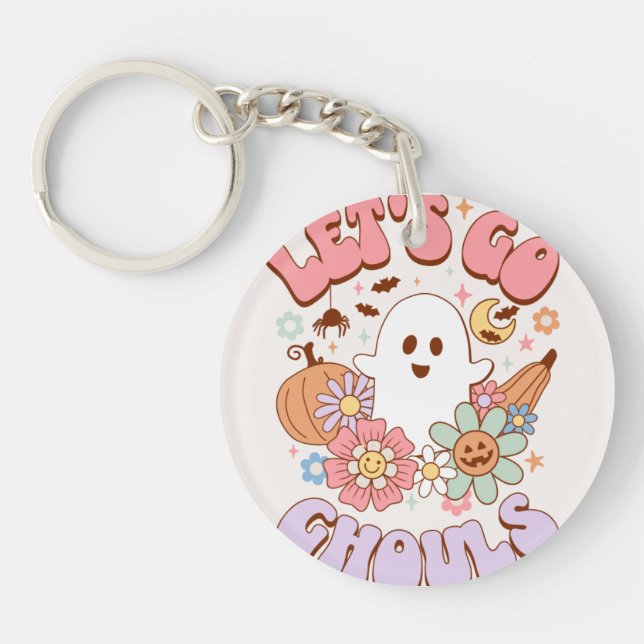 Halloween Acrylic Glass Keychain (Front)