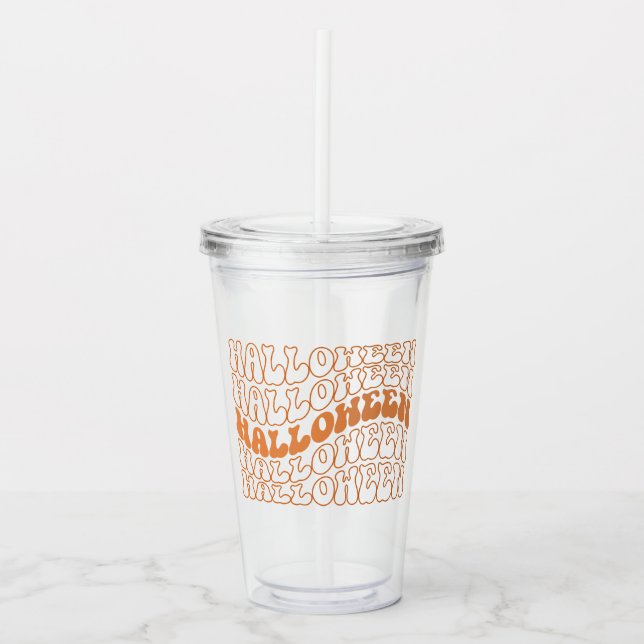 Halloween Acrylic Tumbler (Front)