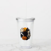 Halloween Acrylic Tumbler