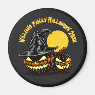 Halloween Add Family Name Year Customize Magnet