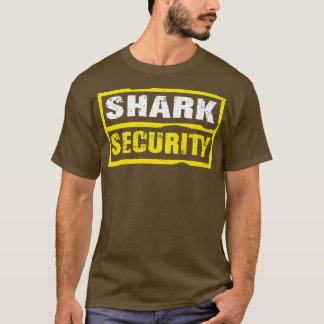 Halloween Adult Costume Shark Security Dad Mom T-Shirt