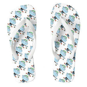 Halloween Adult, Wide Strap Flip Flops/Monster Flops