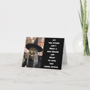 ***HALLOWEEN ADVICE FROM A WITCH?*** CARD