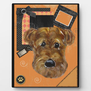 HALLOWEEN AIREDALE PLAQUE
