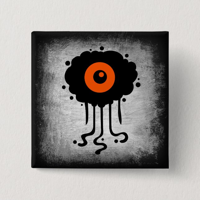 Halloween Alien Cyclops Button (Front)
