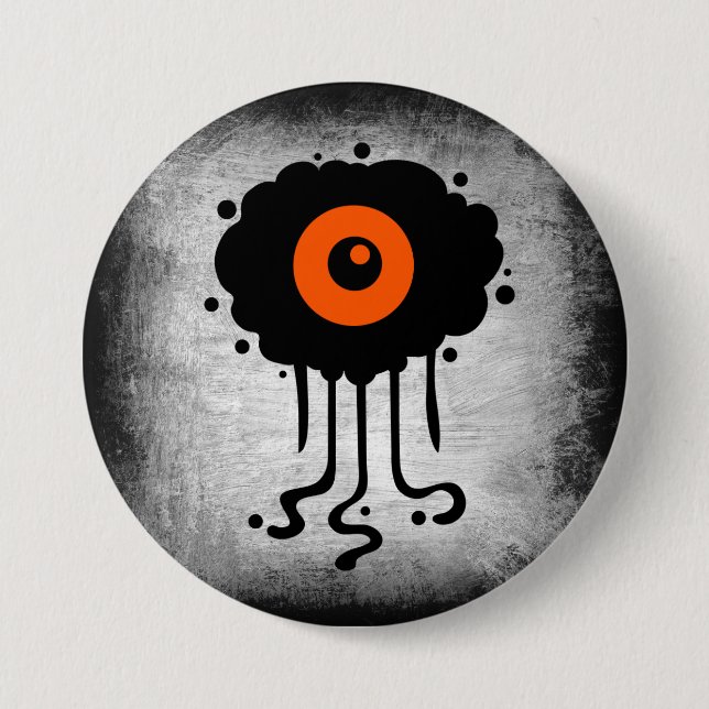 Halloween Alien Cyclops Button (Front)