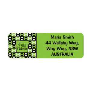 Halloween alien mosaic