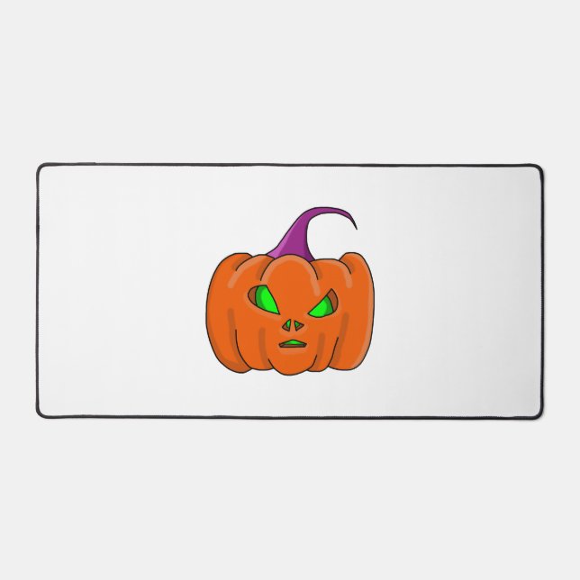 Halloween Alien Pumpkin Desk Mat (Front)