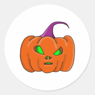 Halloween Alpaca Classic Round Sticker