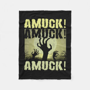 Halloween Amuck Amuck Halloween Birthday Fleece Blanket