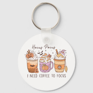Halloween and Coffee Keychain