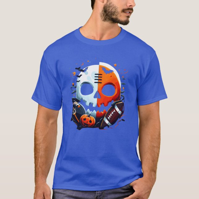 Halloween and half rugby sport girl T-Shirt (Front)