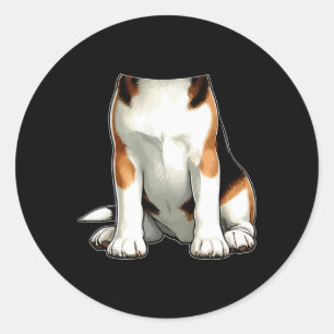 Halloween Animal Costume Cosplay Beagle Matching P Classic Round Sticker