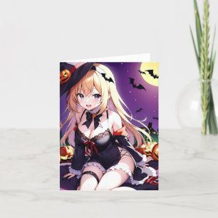 Halloween Anime AA Holiday Card