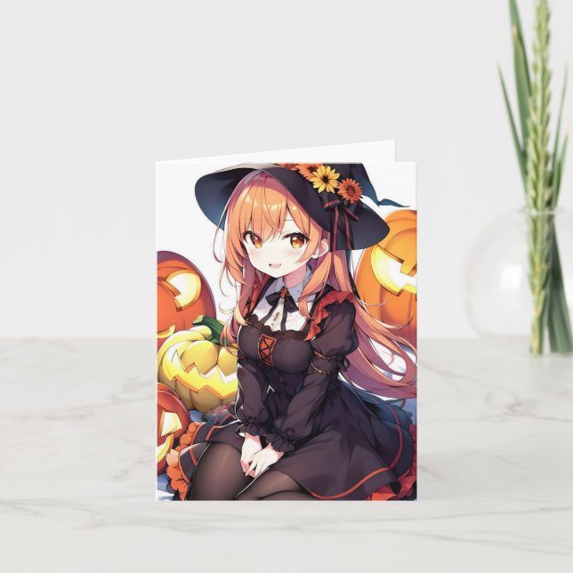 Halloween Anime D Card (Front)