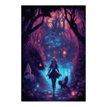 Halloween Anime Girl Night Scene