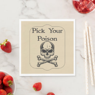 Halloween Apothecary Pick Your Poison Napkin