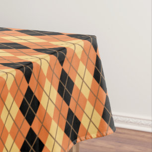 Halloween Argyle Tablecloth