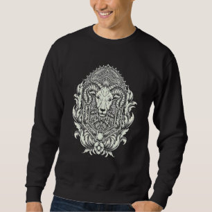Halloween Aries Occult Satanic Baphomet Blackcraft Sweatshirt