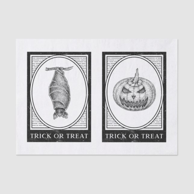 Halloween art decoupage tissue paper (Front)