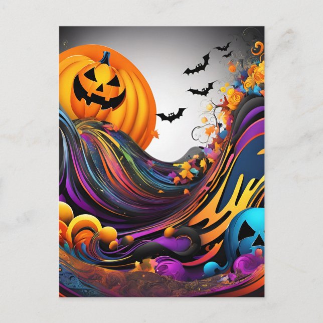 Halloween art postcard (Front)