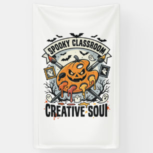 Halloween Art Teacher Spooky Classroom Banner