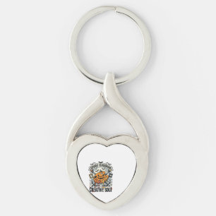 Halloween Art Teacher Spooky Classroom Keychain