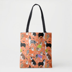 Halloween Australian Shepherd Tote Bag