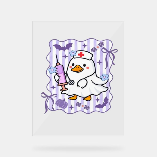 Halloween Automne Purple Coquette Oie Infirmière A (Recto)