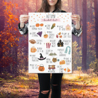 Halloween Autumn Bucket list | Fall elements