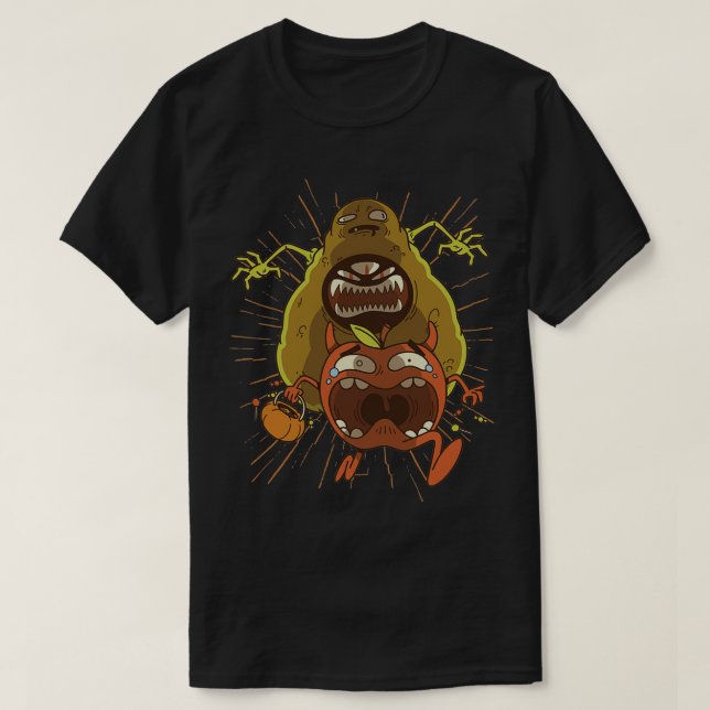 Halloween avocado monster T-Shirt (Design Front)