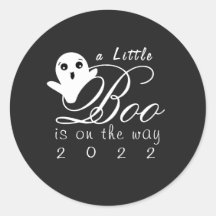 Halloween Baby Announcement Sticker