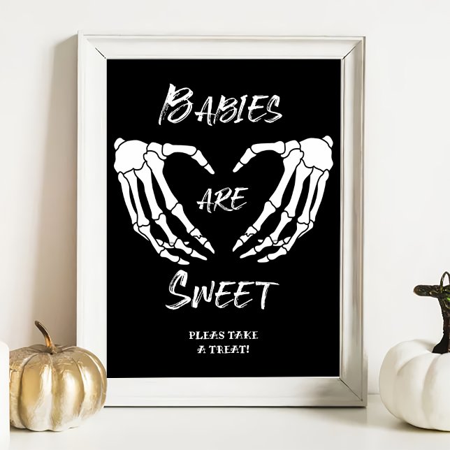Halloween Baby Are Sweet Baby shower Game Poster (Créateur téléchargé)