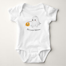 Halloween baby body - cute ghost