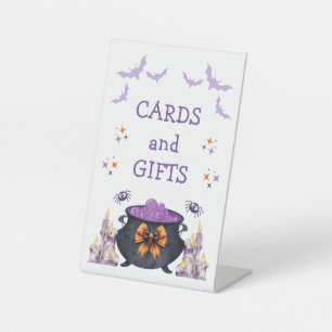 halloween baby brewing baby shower cards and gifts pedestal sign