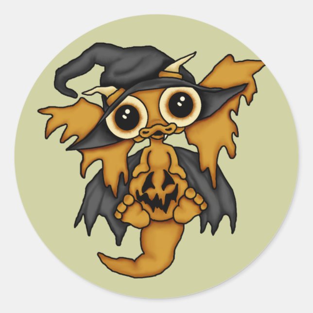 Halloween Baby Dragon Stickers (Front)