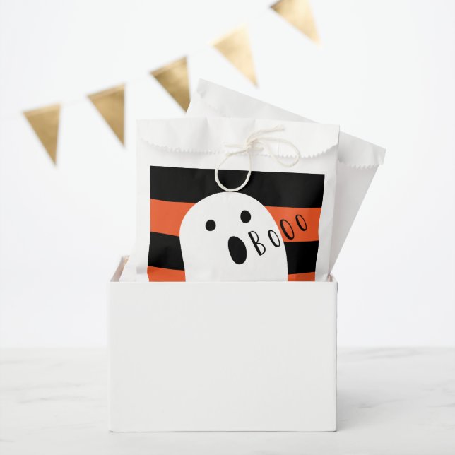 Halloween Baby Ghost Boo Paper Favour Bag (Party)