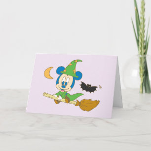 Halloween Baby Mickey Witch Card