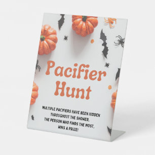 Halloween Baby Shower A Little Boo Invitation Pedestal Sign