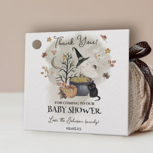 Halloween Baby Shower A little boo is almost due Favour Tags