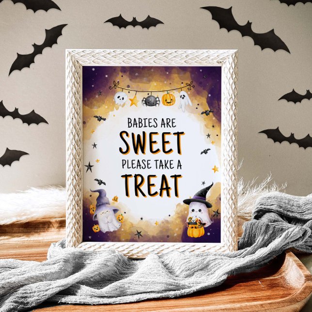 Halloween Baby Shower Babies are Sweet Sign (Creator Uploaded)