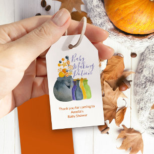 Halloween Baby Shower Baby Making Potion Thank You Gift Tags