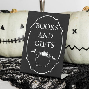 Halloween Baby Shower Books and Gifts  Pedestal Sign