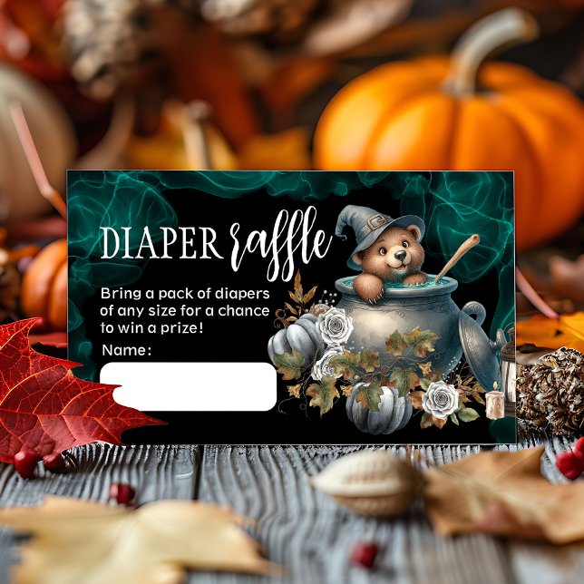 Halloween Baby Shower Diaper Raffle Card (Creator Uploaded)