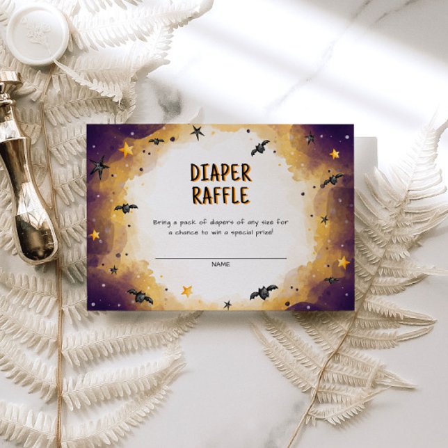 Halloween Baby Shower Diaper Raffle Enclosure Card (Creator Uploaded)
