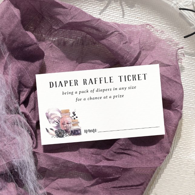 Halloween Baby Shower Diaper Raffle Enclosure Card (Creator Uploaded)