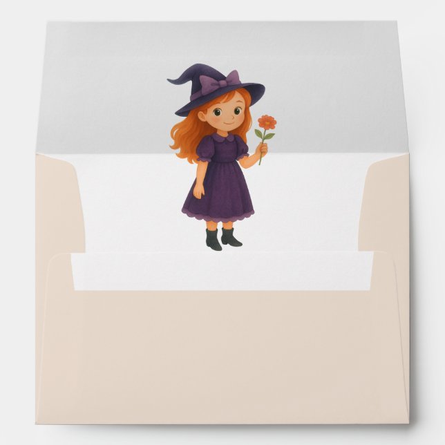 Halloween Baby Shower Envelope (Back (Bottom))