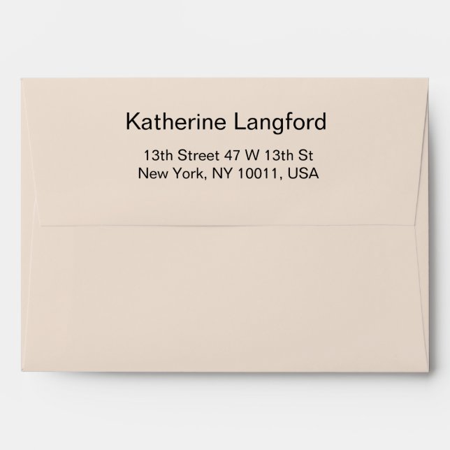 Halloween Baby Shower Envelope (Back (Top Flap))