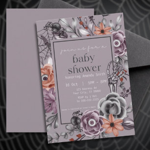 Halloween Baby Shower, Gender Neutral, October Invitation